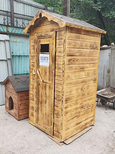Уличный туалет: Деревянный туалет. Уличный туалет. Уличный туалет из лиственницы очень — 2