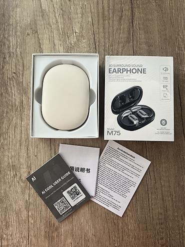 Yeni Simsiz (Bluetooth) Qulaqcıqlar, rəng - Bej