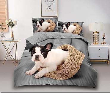 Posteljina: Troslojni set posteljine sa 3D motivima kućnih ljubimaca Posteljine — 7