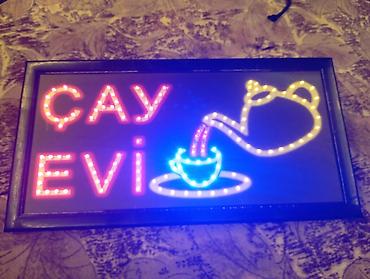 srift: Məhsul: “ÇAY EVİ” LED işıqlı reklam lövhəsi - Tip: Elektriklə işləyən — 2