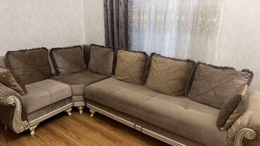 Угловой диван, Новый, С подъемным механизмом, Велюровая ткань, Нет доставки