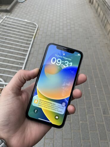 Apple iPhone: IPhone X, 64 GB, Blue Titanium, Simsiz şarj