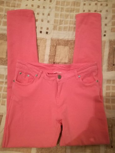 Farmerke: Terranova pantalone rastegljive,vel:L,kao nove,pamuk I likra 5% — 2