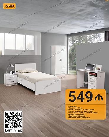 tek kiravatlar: Lamini.az – Yataq Dəsti Tərkibi və ölçülər: - Çarpayı: 90 × 200 sm - — 1
