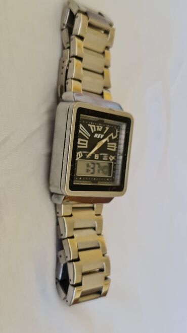 Ručni satovi: NEV hibridni ručni sat – analogno/digitalni - Kućište pravougaonog — 8