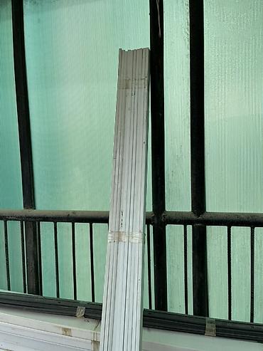 Digər divar panelləri: PVC perqola/hasar/profil panelləri dəsti - Material: PVC (açıq rəng — 4