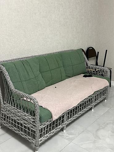 mebel sifarisi: İşlənmiş, 2 kreslo, Divan, Həsir toxunuşlu — 1