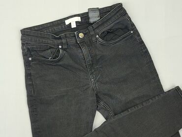 baggy jeans czarne: Jeansy, H&M, M, stan - Dobry