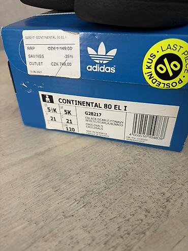 Krossovkalar: Rəng - Qara Krossovkalar, Adidas, Ölçü: 21, Uniseks — 2