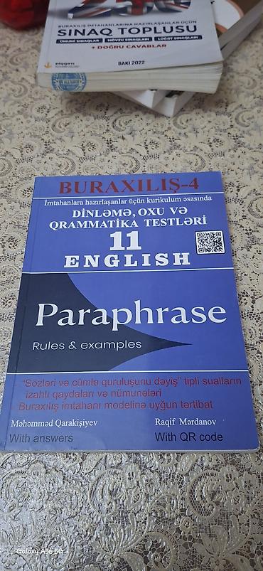 Testlər: Məhsul: Buraxılış-4 – 11-ci sinif üçün English Paraphrase: Dinləmə — 1