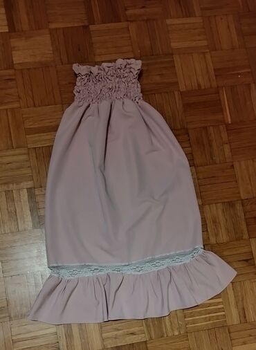 haljine od čipke: XS (EU 34), bоја - Roze, Oversize, Top (bez rukava)