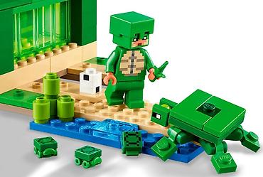 Оюнчуктар: 🐢 LEGO Minecraft The Turtle Beach House (#21254) Создай свой — 5
