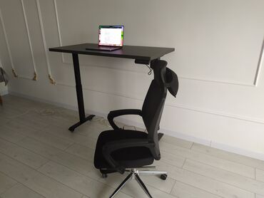 стол металл: Офисный Стол, цвет - Черный, Новый