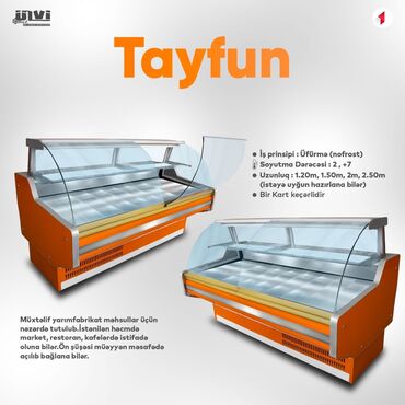 Soyuducu vitrinləri: Vitrin soyuducular. Zavod istehsalı. İstənilən ölçüdə və rəngdə — 12