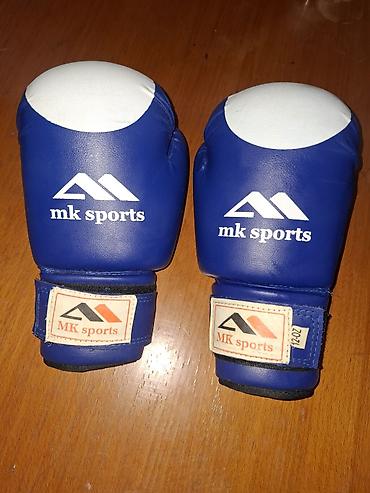 boks torbasu: MK Sports boks əlcəkləri – 12 oz - Rəng: mavi (barmaq hissəsində ağ — 3