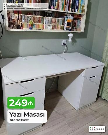 işlənmiş masa: Düz masa, Stulsuz, Polkasız, Siyirməli, Sadə laminat — 1