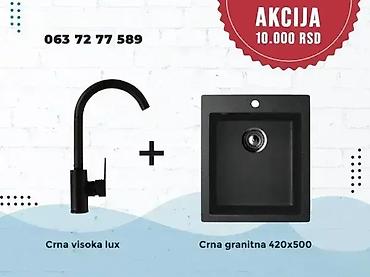 Sudopere: Granitna sudopera + slavina 💥 Veliki izbor granitnih sudopera u setu — 5