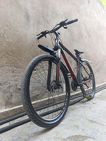 İdman velosipedləri: Satem (Safe) dağ velosipedi - Çərçivə: yüngül ərintidən, qara-qırmızı — 1