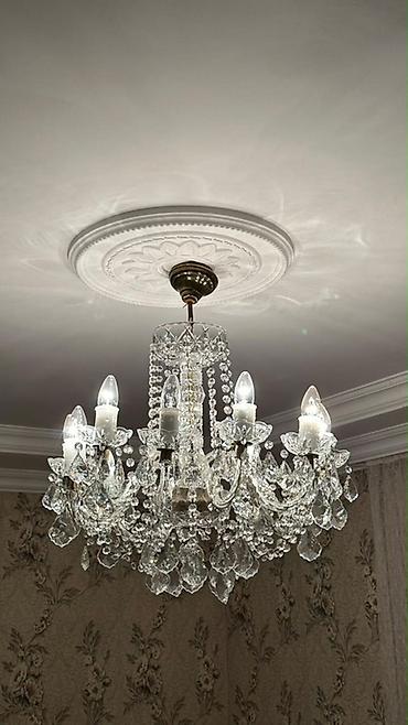 çilçıraq modelləri: Çılçıraq, 10 və daha çox lampa, Xrustal — 1