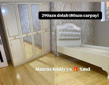 ağ şkaf: Односпальная кровать, Шкаф, Новый