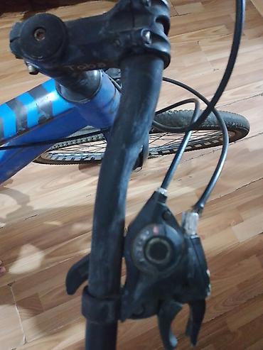 velosiped enduro: Tam asqılı dağ velosipedi – Toba markalı, mavi rəng. Texniki — 1