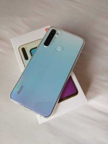 телефон ми 9: Xiaomi, Redmi Note 8, Б/у, 64 ГБ, цвет - Голубой