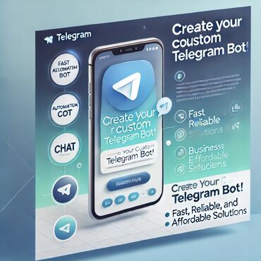 Другие услуги: Создам Telegram-бота для вашего бизнеса! Создам Telegram-бота для