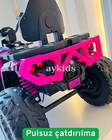 masin usaq ucun: 🏁💗 **Qız uşaqları üçün möhtəşəm elektrikli 4x4 kvadrosikl!** 💗🏁 🚜 — 3
