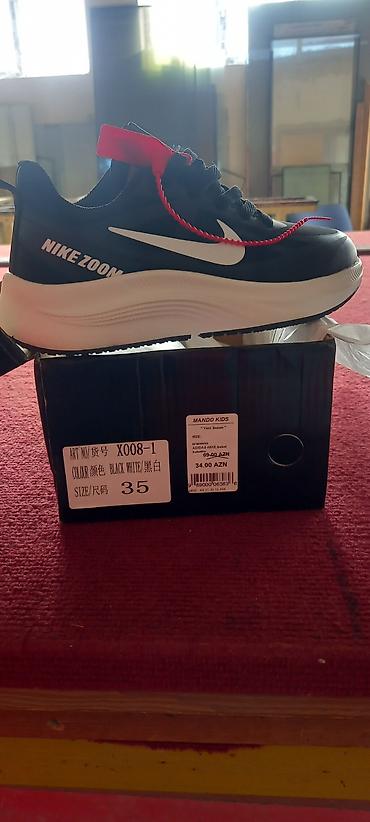 air zoom: Rəng - Qara Krossovkalar, Nike, Ölçü: 35, Uniseks — 1