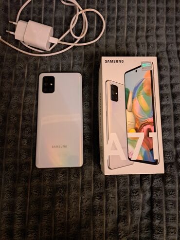 samsung tab a sm 515: Samsung Galaxy A71 5G, 128 GB, rəng - Ağ, Barmaq izi, Face ID