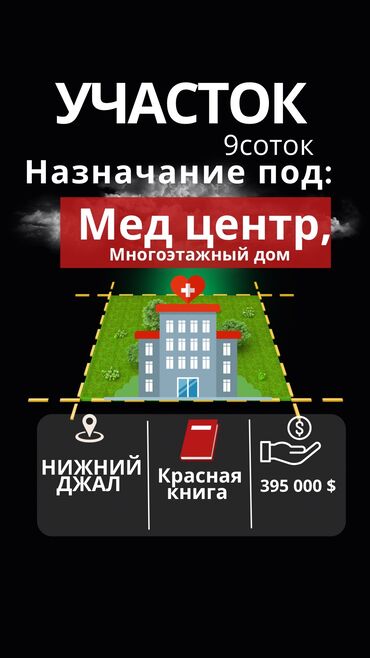 жал участок: 9 соток, Курулуш, Кызыл китеп