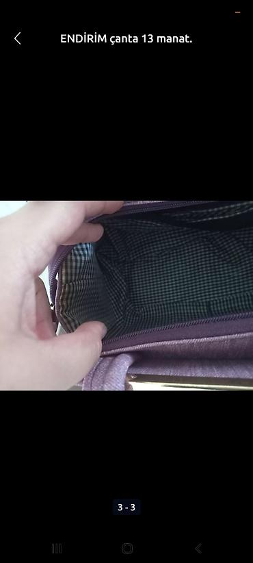 Çantalar: Çanta Türkiyədən alınıb . 14 manat . Baha almışam — 3