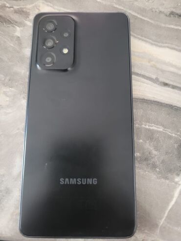 samsung c100: Samsung Galaxy A53 5G, 128 GB, rəng - Qara, Barmaq izi