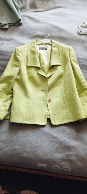 moto gödəkçə: Женская куртка Escada, L (EU 40), цвет - Зеленый
