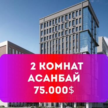 Продажа участков: 2 комнаты, 59 м², Элитка, 2 этаж, ПСО (под самоотделку)
