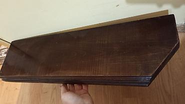 Police: Drvena zidna polica sa konzolama - Materijal: puno drvo — 8