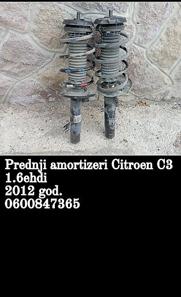 osovina auto: Prednji amortizeri za Citroën C3, motor 1.6 e-HDi, godište 2012 — 1