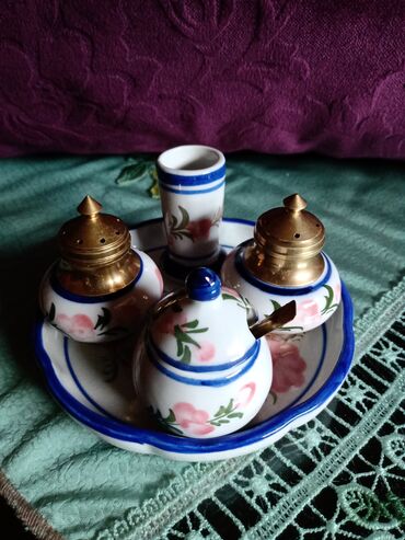 Kuhinjski setovi: Set nov za zacine,rucni rad,rucno oslikan sa Tajlanda — 4