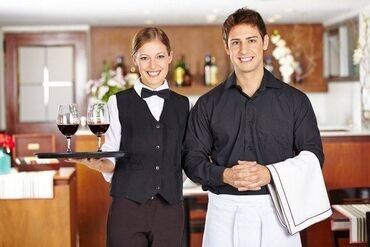 Отели, кафе, рестораны: Официант. 1-2 года опыта. Сменный график. Насиминский р. р-н