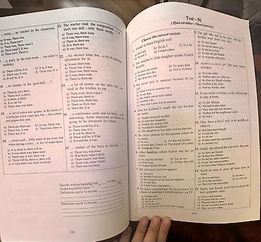 Тесты: Tam səliqəlidir istifadə olunmayıb Məhsul: İngilis dili – Test — 4