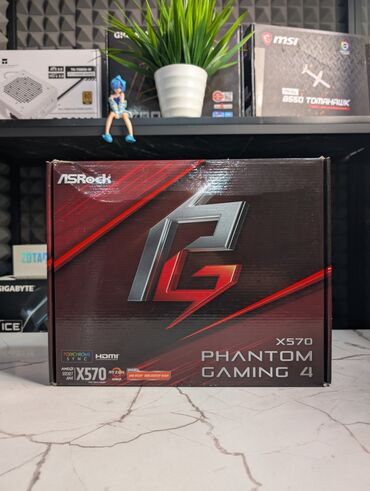 материнская плата на запчасти: Материнская плата, Б/у, ASRock, AM4, ATX, Для ПК