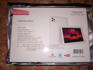 Digər planşetlər: Discover Note13 plus 10.1düym. Smart tal in your life. Specification -da lalafo.az — 2 Digər planşetlər: Discover Note13 plus 10.1düym. Smart tal in your life. Specification — 2