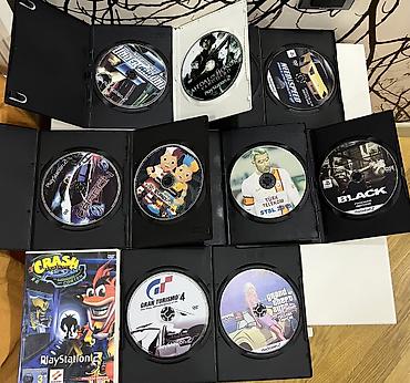 PS2 & PS1 (Sony PlayStation 2 & 1): PlayStation 2 Slim satılır. Tam işlək vəziyyətdədir. Komplektə 2 ədəd — 1