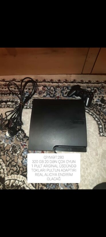 sony fx3 qiymeti: PS 3 Silim 320GB Donma yox qızma yox real aliciya endirim olacaq 1