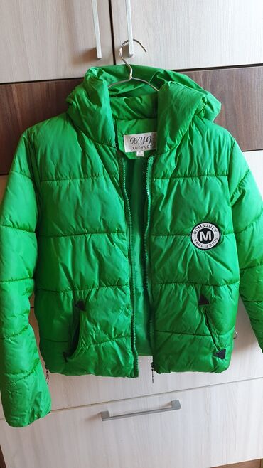 dəri geyim: Женская куртка S (EU 36), M (EU 38), L (EU 40), цвет - Зеленый