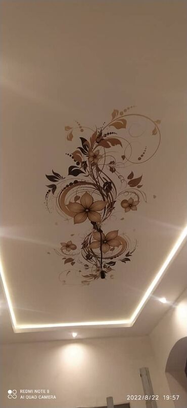 Натяжной потолок: Натяжной потолок Глянцевое, Матовое, 3D потолки Бесплатный замер, Гарантия, Монтаж — 17