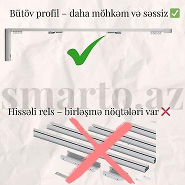 Pərdə və jalüz: Ağıllı motorlu pərdə karnizi. 🎛️Pərdələr pultla, səslə və smartfonla — 8
