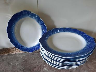 Наборы посуды: Посуда, фарфоровые тарелки СССР, размер 20×15 см, 11 шт — 2
