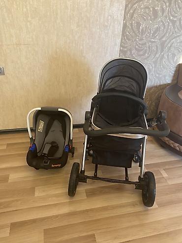 Modullu arabalar: Besrey 2-in-1 uşaq arabası + avtomobil beşiyi (travel system) - — 2