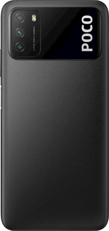 isdemis telfonlar: Poco M3, 64 GB, rəng - Qara, Barmaq izi